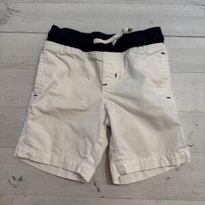 Gymboree boys white pull on chino shorts 2T